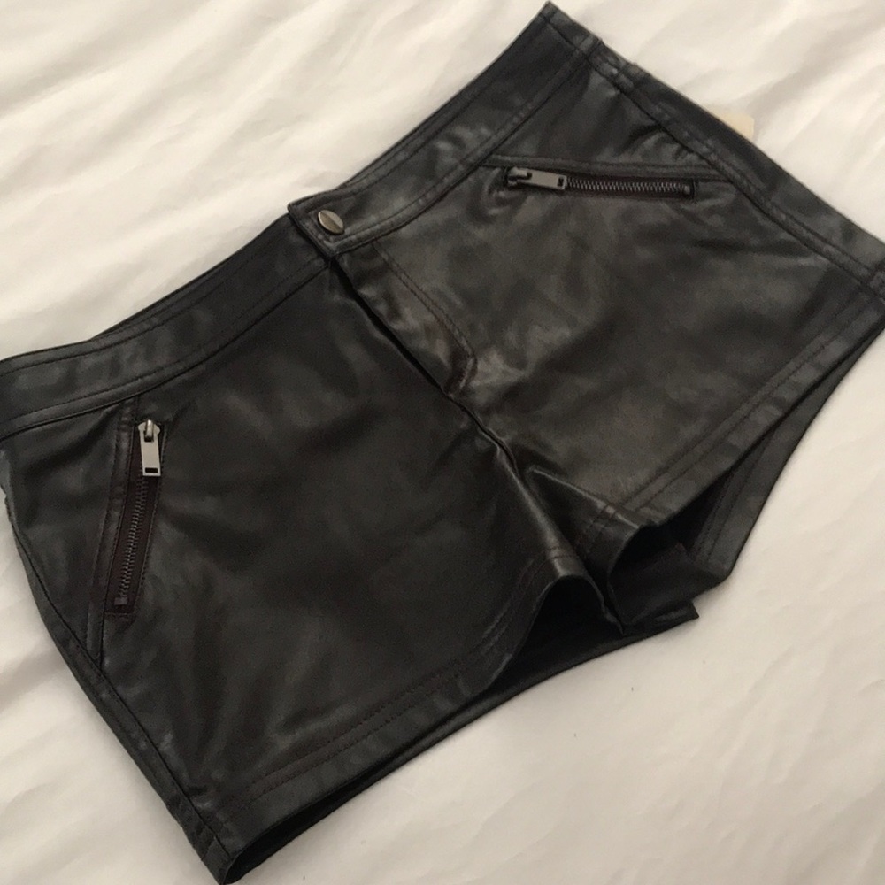 Faux Leather shorts
